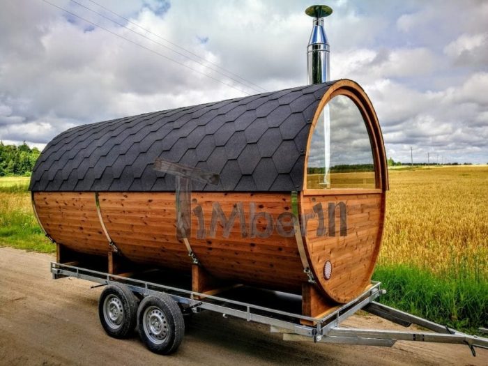 Mobile Outdoor Barrel Sauna For Sale