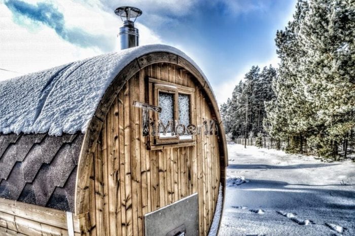 Garden Wooden Barrel Sauna Scotland