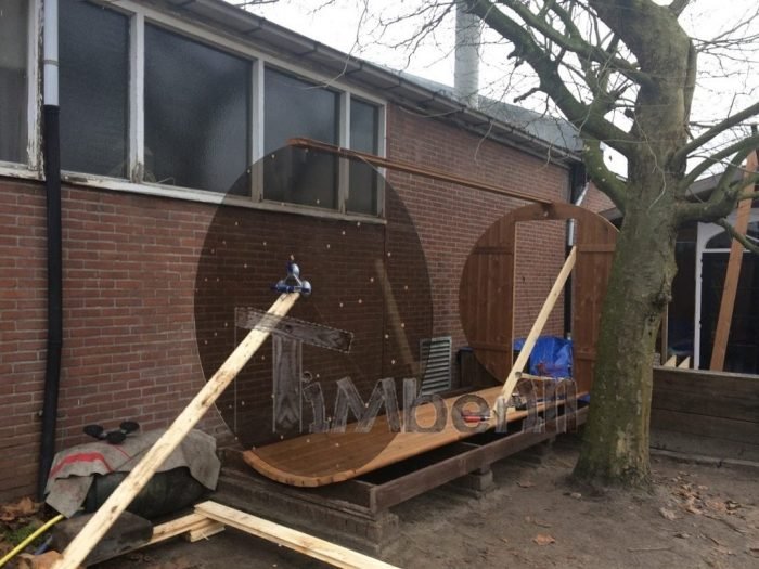 Barrel Sauna 4 M, Thermowood With Full Panorama Glass, Bart, Kaatsheuvel, Netherlands (2)