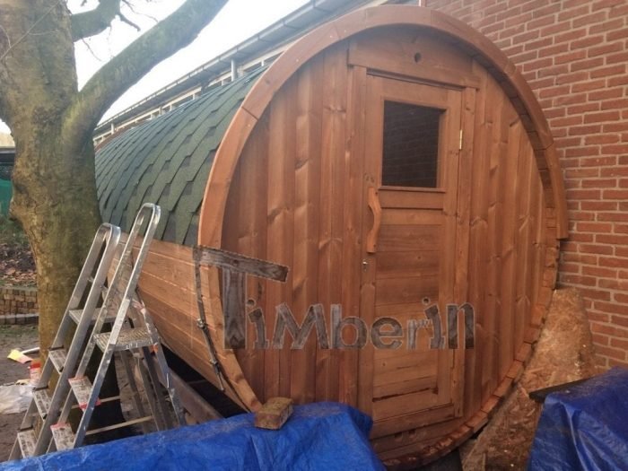 Barrel Sauna 4 M, Thermowood With Full Panorama Glass, Bart, Kaatsheuvel, Netherlands (3)