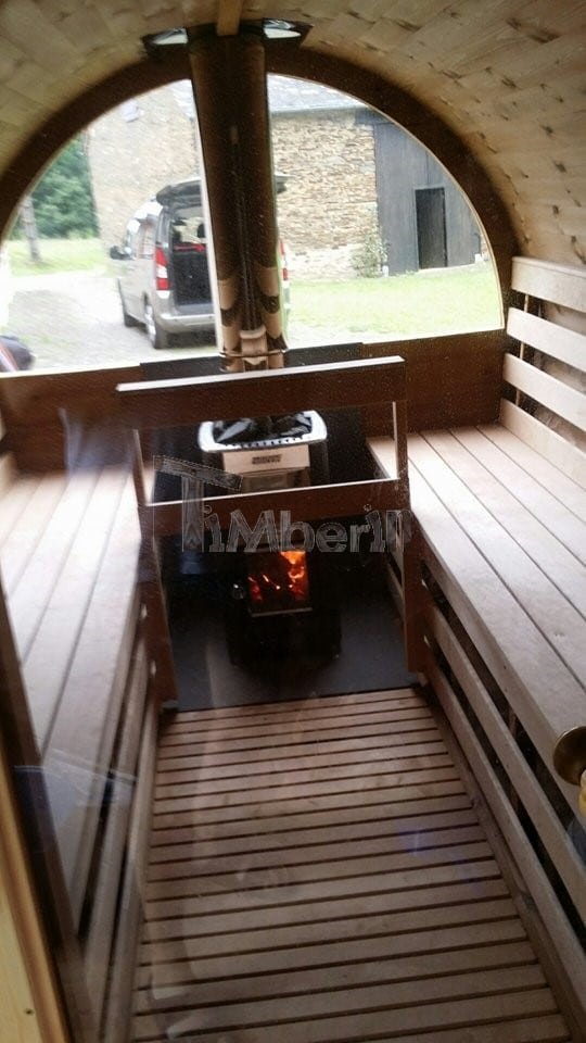 Outdoor Barrel Round Sauna, Julien, Limousin, France (2)