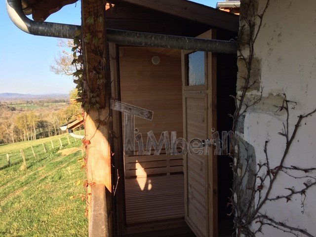 Modern Outdoor Garden Sauna, Jean Marc, Saucède, France (13)
