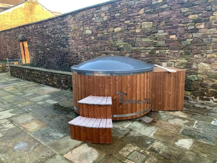 Fiberglass Lined Hot Tub With Integrated Burner Thermo Wood [Wellness Royal], Alex, Chorley, UK (4)