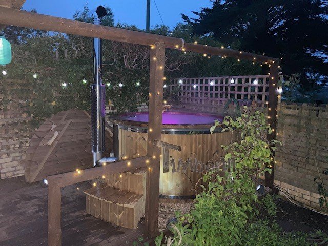 Wood Burning Fiberglass Hot Tub With Jets Wellness Royal, Carl, Crediton, United Kingdom (4)