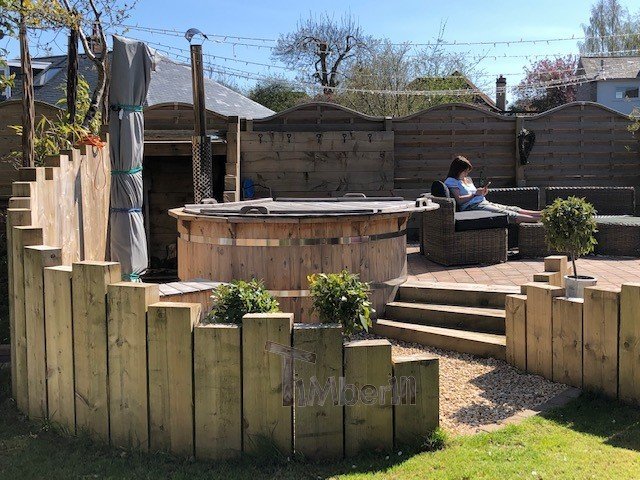 Wooden Outdoor Spa In Thermowood Deluxe, Steph, Ayr, United Kingdom (2)