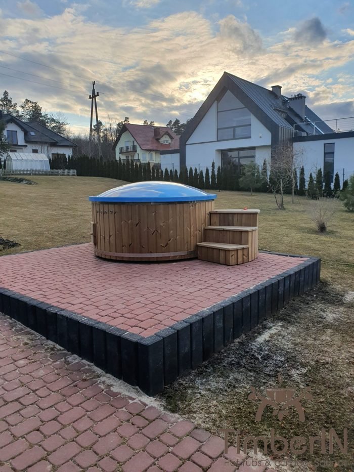 Wooden hot tub with electric heater, piotr, bilcza, poland (1)