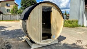 Outdoor barrel sauna mini small 2 4 persons (2)