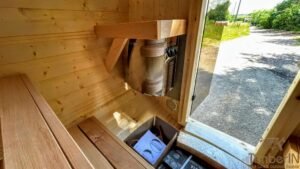 Outdoor barrel sauna mini small 2 4 persons (8)