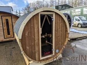 Outdoor barrel sauna mini small 2 4 persons thermo wood (1)