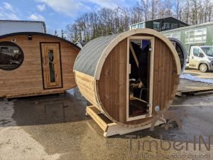 Outdoor barrel sauna mini small 2 4 persons thermo wood (16)