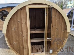 Outdoor barrel sauna mini small 2 4 persons thermo wood (20)
