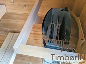 Outdoor barrel sauna mini small 2 4 persons thermo wood (28)