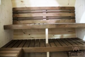 Outdoor hobbit style wooden sauna (12)