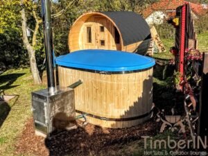 2 person wooden hot tub fiberglass (2)