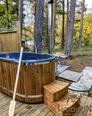 2 person wooden hot tub fiberglass