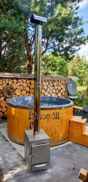 6 – 8 Person Outdoor Hot Tub With External Heater Wood Fired; Diesel Or Gas Burning (4)