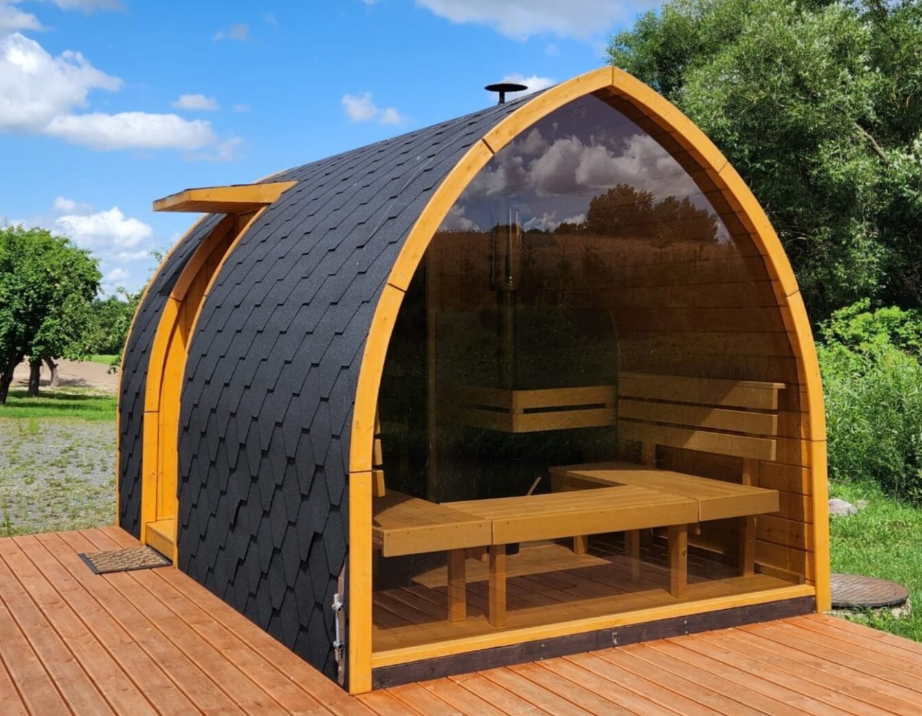 Outdoor sauna delivered in Birmingham, UK