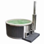 pellet fired hot tub TimberIN Nordic pellet comfort outdoor