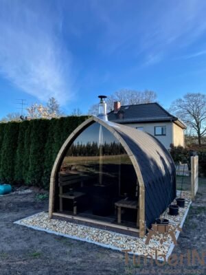 Outdoor garden sauna pod – iglu (3)