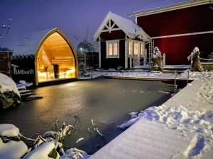 Outdoor garden sauna pod – iglu (6)