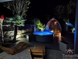 Outdoor garden sauna pod – iglu smart pellet or wood fired burning hot tub wpc – thermowood (1)