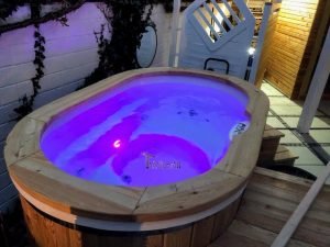 Oval Hot Tub For 2 Persons With Fiberglass Liner (1)