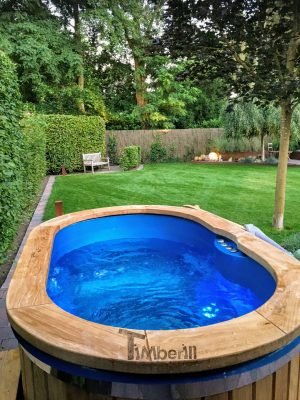 Oval Hot Tub For 2 Persons With Fiberglass Liner (3)