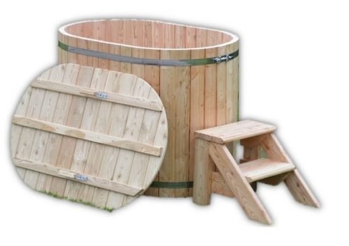 Small wooden hot tub