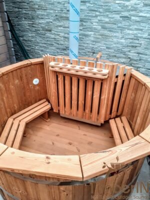 Natural wood fired wooden hot tubs UK