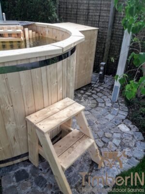Wooden hot tub spruce flat pack deluxe (3)
