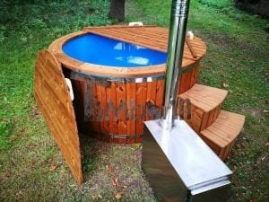 Fiberglass Outdoor Spa With External Burner 35