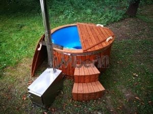Fiberglass Outdoor Spa With External Burner 5