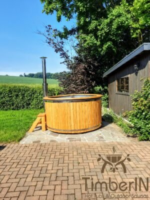 Outdoor garden hot tub wood fired (1)