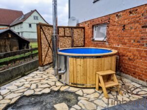 Outdoor garden hot tub wood fired (1)