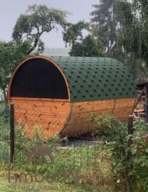 Outdoor barrel round sauna (4)