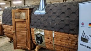 Rectangular Barrel Wooden Outdoor Sauna (6)