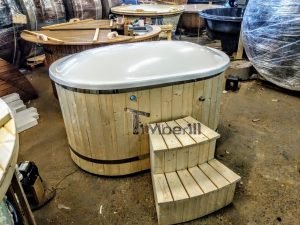 Oval Hot Tub For 2 Persons With Fiberglass Liner (3)