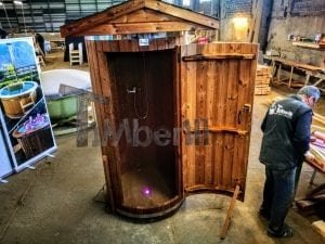 Outdoor Indoor Wooden Shower Thermo Wood With LED (9)