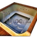 Square large hot tub