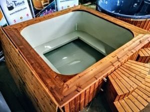 Wood Fired Hot Tub Square Rectangular Model With External Wood Burner (9)