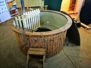 Wood Fired Hot Tub With Polypropylene Lining Vintage Decoration (7)