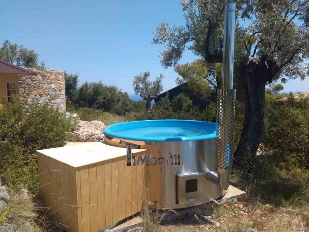 fiberglass lined outdoor spa with integrated heater spruce wellness deluxe mark patitiri greece 2