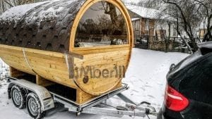 Mobile Outdoor Sauna On Wheels Harvia Wood Burner (10)