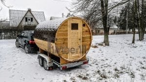Mobile Outdoor Sauna On Wheels Harvia Wood Burner (18)