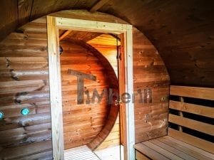 Mobile Outdoor Sauna With Dressing Room Harvia Wood Burner (26)