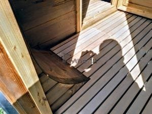 Mobile Rectangular Outdoor Sauna On Wheels Trailer (30)