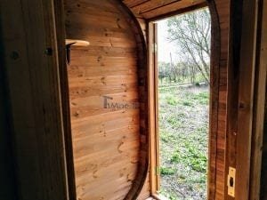 Mobile Rectangular Outdoor Sauna On Wheels Trailer (46)
