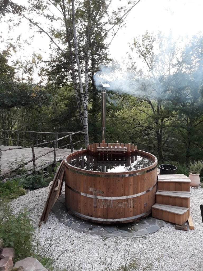 Wooden hot tub Thermo wood basic Lucy Banhars France 1