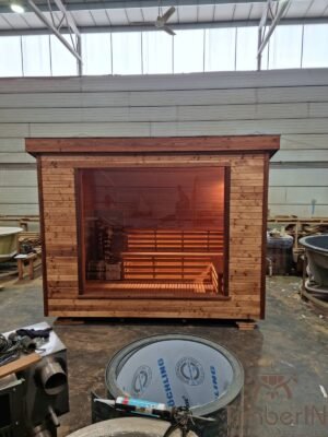 Modern outdoor garden sauna (1)