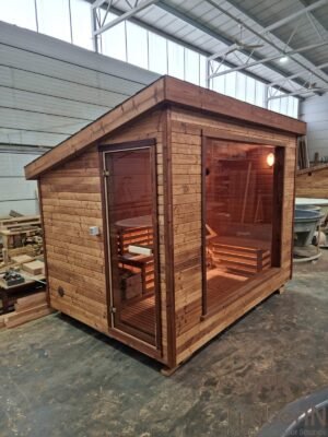 Modern outdoor garden sauna (2)